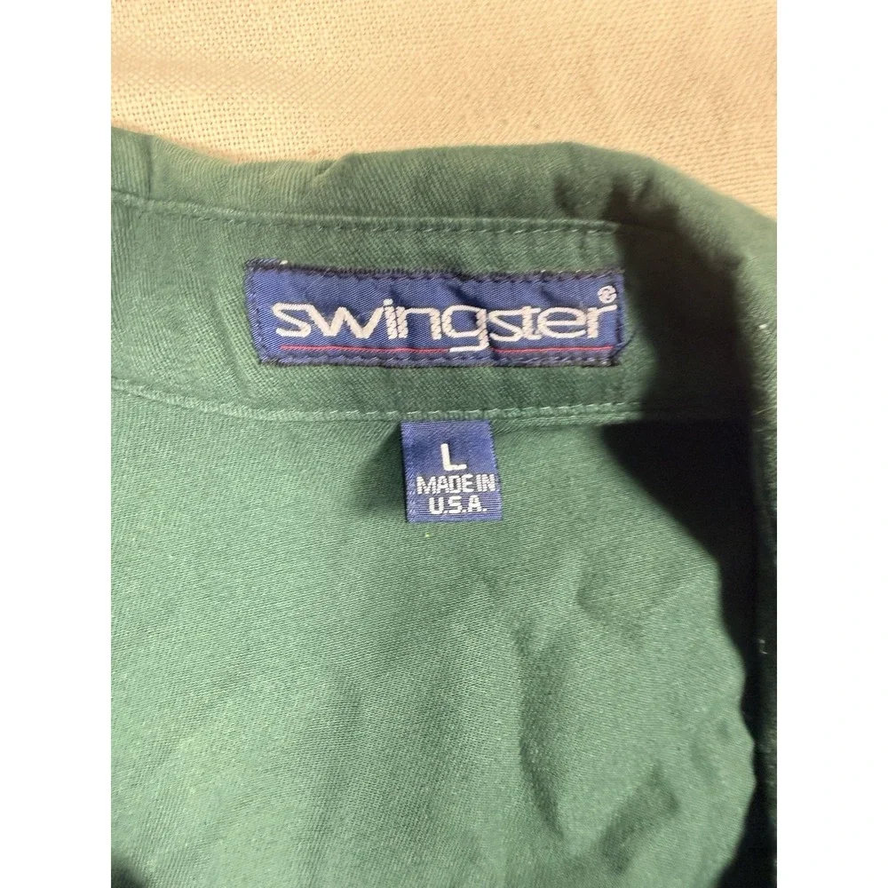 Vintage Swingster AgriGold Farmers Cooperative Jacket USA Large Green Farm